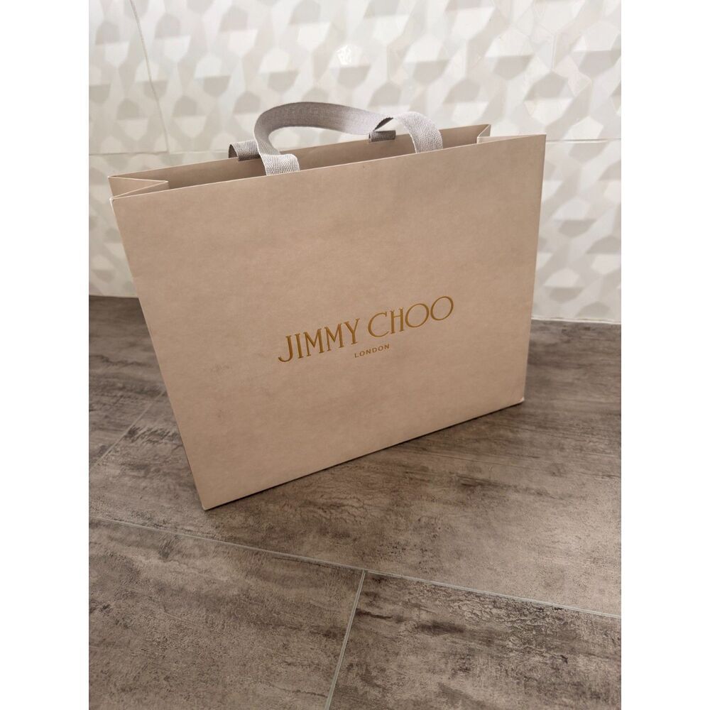 Authentic Jimmy Choo Empty Paper Shopping Bag – Medium Size